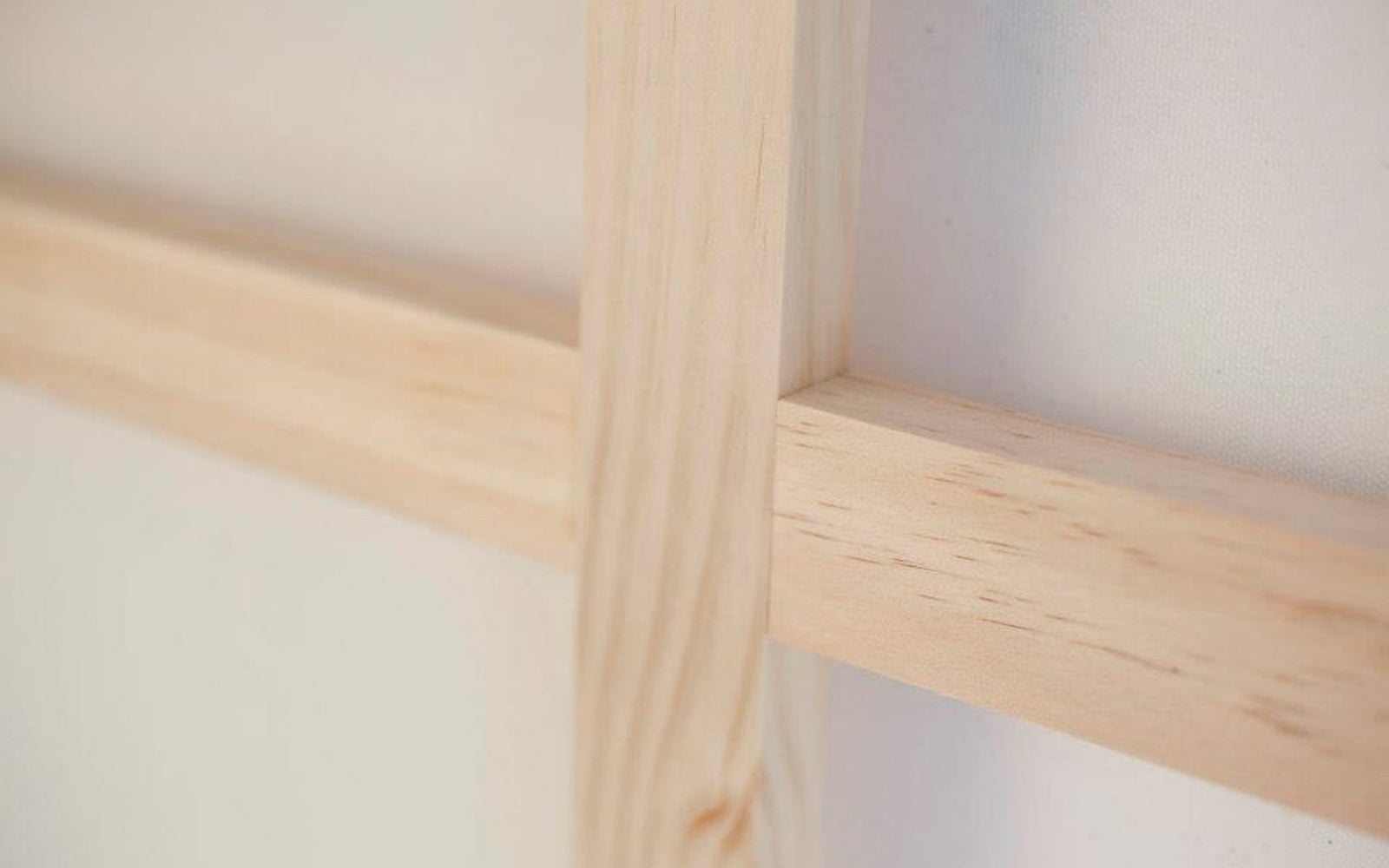 close up image of canvas frame